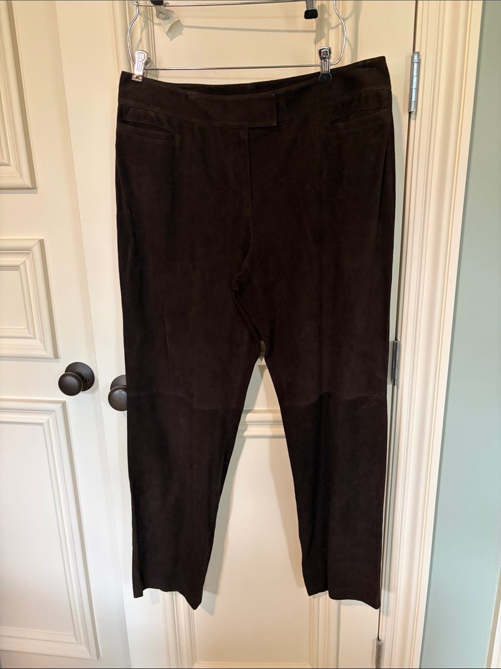 Lafayette 148 Women's Brown Suede Pants